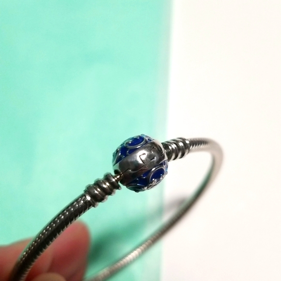 Sterling Silver Charm Bracelet Comparable To Pandora - Picture 10 of 11